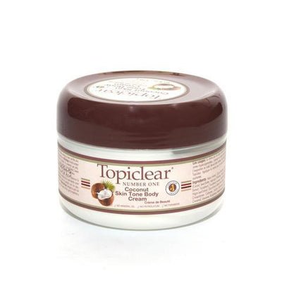 TOPICLEAR Coconut Skin Tone Body Cream 6 oz