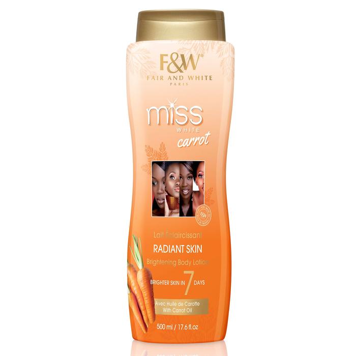 Fair & White Miss White Carrot Lotion 7 Days 500ml