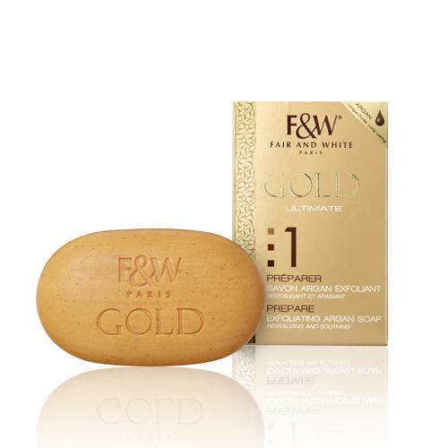 Fair & White Gold Satin Exfoliating Soap 200g