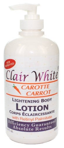 Clair & White Carrot Lightening Body Lotion 16.9 oz